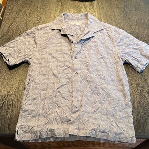 Abercrombie & Fitch Light Blue Patterned Shirt